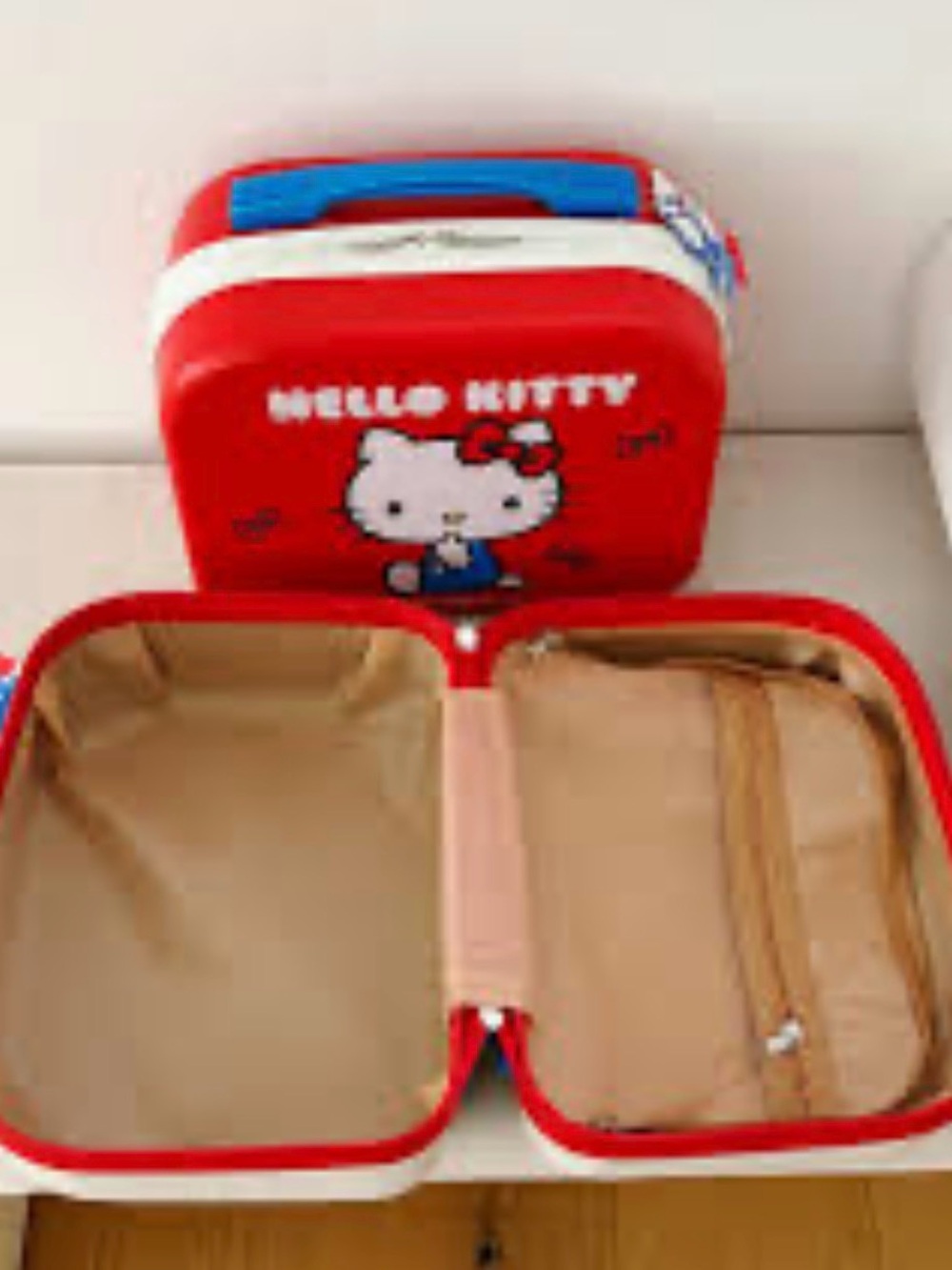 Hello Kitty Red and Blue Kids Travel Case